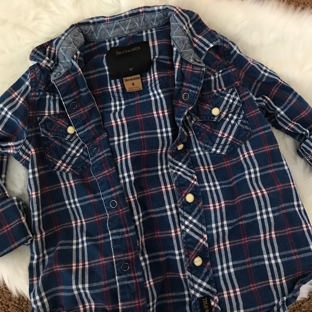 Babygirl Sz 4 True Religion flannel